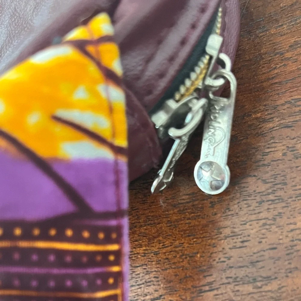 Kipling Fanny Pack Cross Body Multicolored Purple Yellow festival - Picture 3 of 5